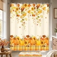 thumbnail image 4 of FRAMICS Fall Pumpkin Shower Curtain Sets with Rugs, 16-Piece Thanksgiving Sunflower Buffalo Plaid Bathroom Sets with Hooks, Waterproof Fabric Bathroom Decor Set, 4 of 11