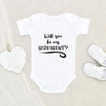 thumbnail image 2 of Newborn Baby Onesie Baby Shower Gift Will You Be My Godparent Baby Onesie Godparent Baby Onesie Pregnancy Announcement Baby Onesie, 2 of 5