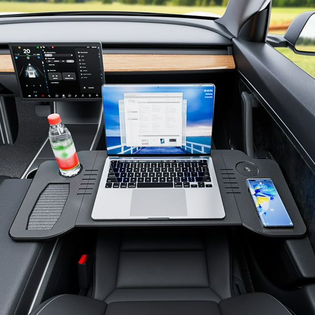 Car Laptop Desk Stand Foldable Anti-slip Food Tray Desk Diverse Functions For Fast Food Breakfast Compatible For Y / 3 Accessories