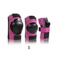 thumbnail image 4 of serony 6 Pcs/kit Genouillère Portable Sangle Réglable Coudières Protection de Taille pour Cyclisme Patinage Rose S, 4 of 6