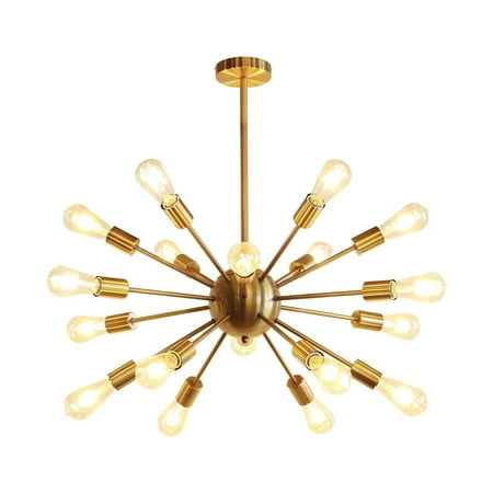 

Modern 18-light Sputnik Chandelier Brass N/A Brass