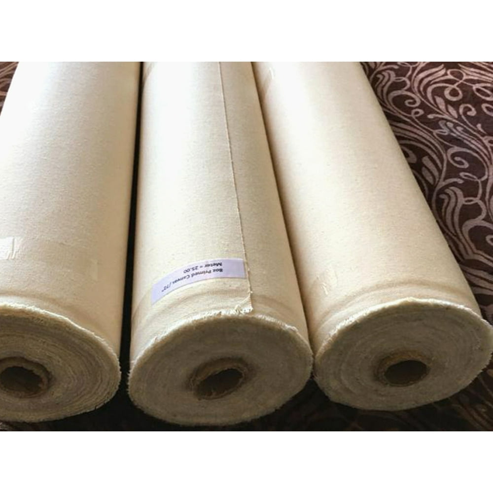 TRIPLE PRIMED 100 COTTON CANVAS ROLL 8OZ/72" (182 cm) 11 Yards(10 MTR