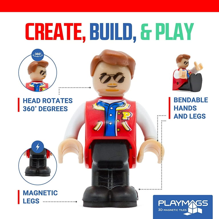 Playmags Magnetic Figures Community Figures Set of 15 Pieces