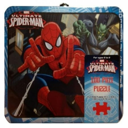Marvel Ultimate Spiderman 100-Piece Puzzle in Tin (Best Marvel Puzzle Quest Characters)