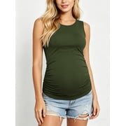 Women's Maternity Tops Clothes Sleeveless Pregnancy T Shirts