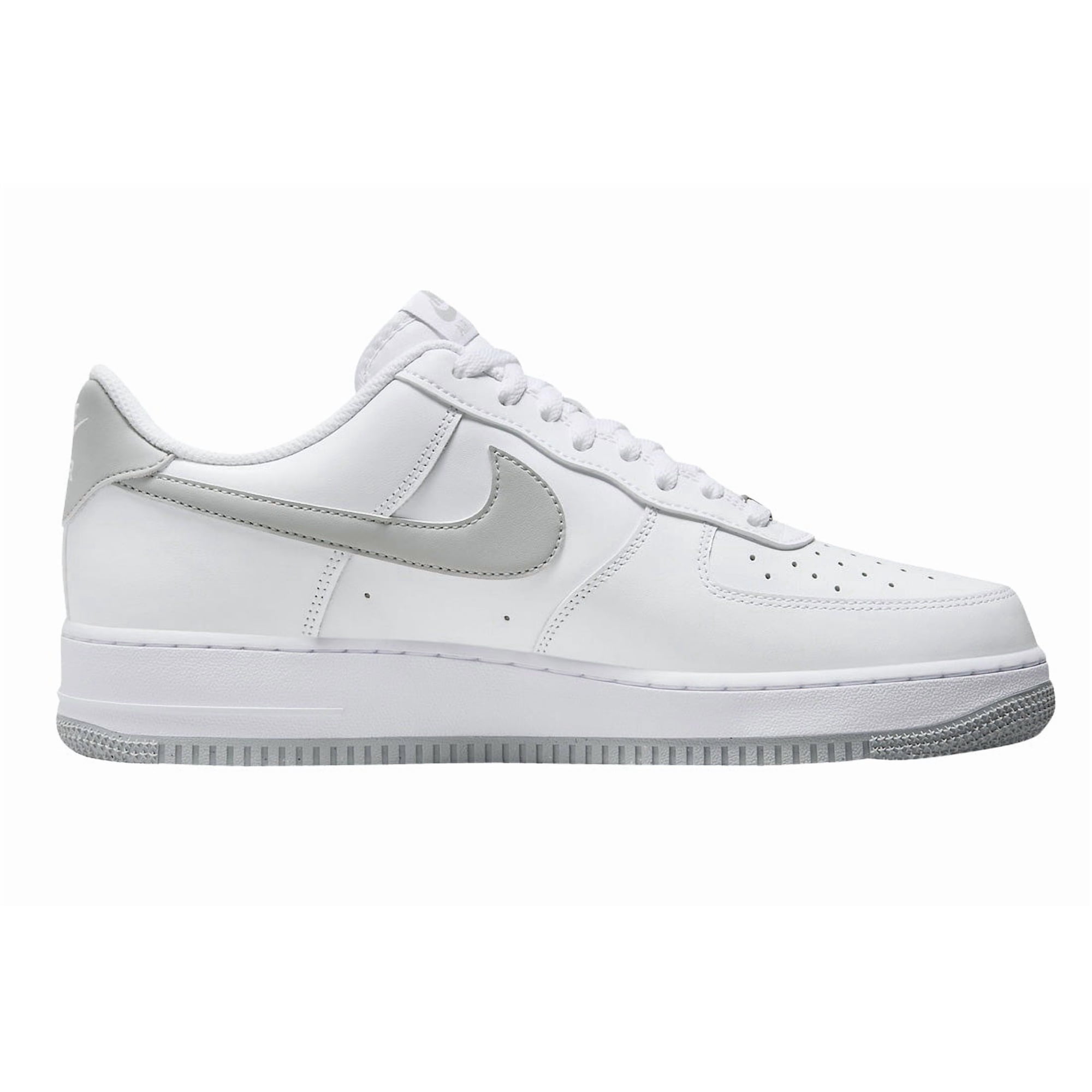 Men's Nike Air Force 1 '07 White/Lt Smoke Grey-White (FJ4146 100) - 9