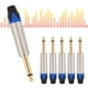 thumbnail image 3 of Conector de cable mono de tratamiento chapado en oro enchufe de 635 mm 5 piezas para cable de micrófono Cable de guitarra eléctrica de soldadura de bricolaje para el hogar, 3 of 8