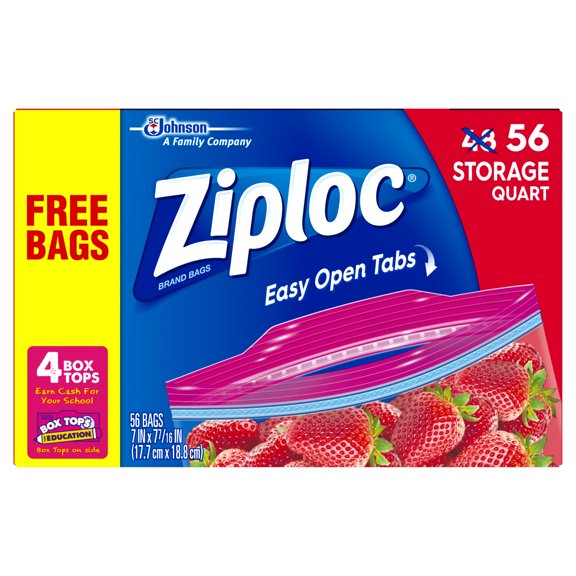 Storage Bags Quart 56 count