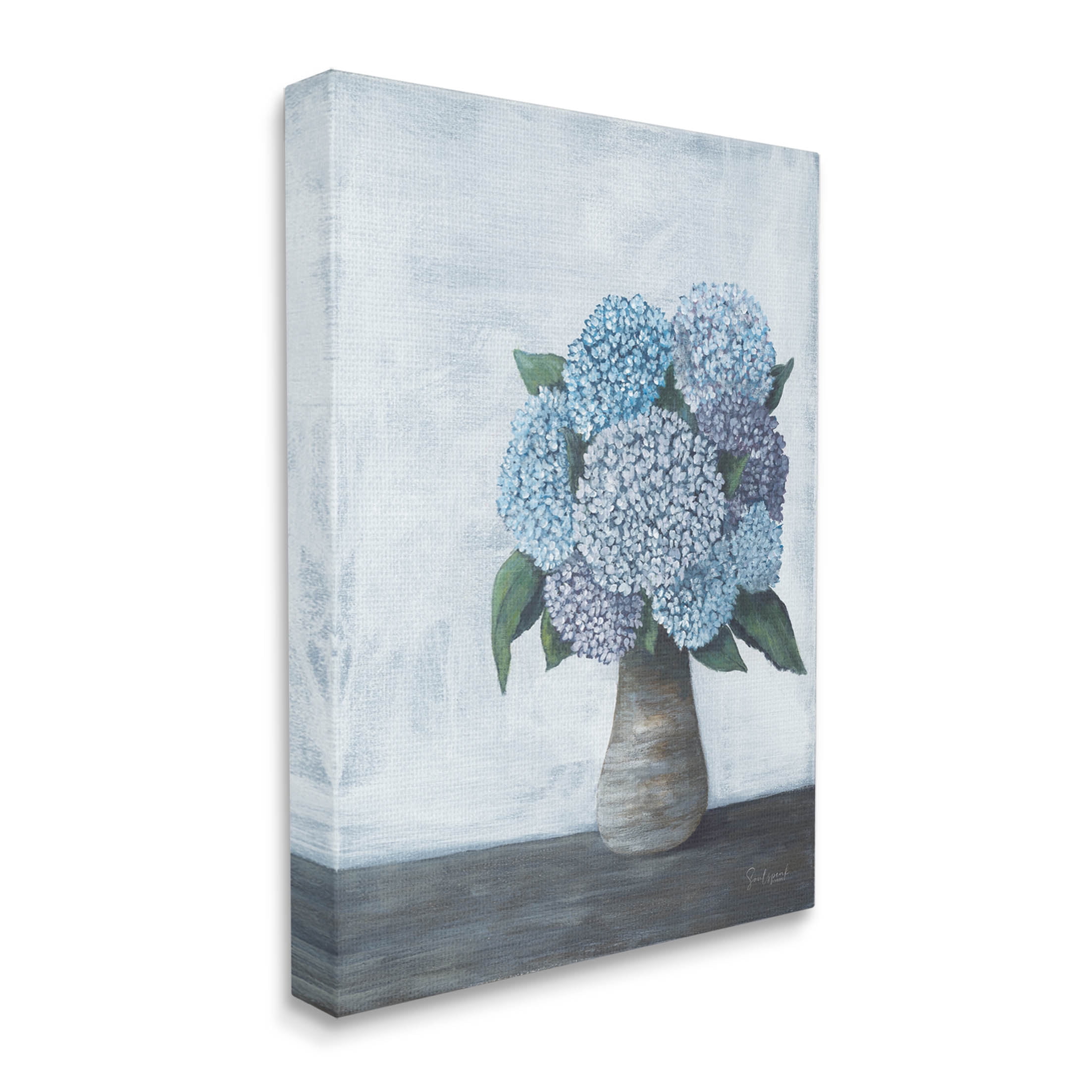 Stupell Industries Traditional Hydrangea Bouquet Painting Gallery Wrapped Canvas Print Wall Art, Design by Soulspeak & Sawdust