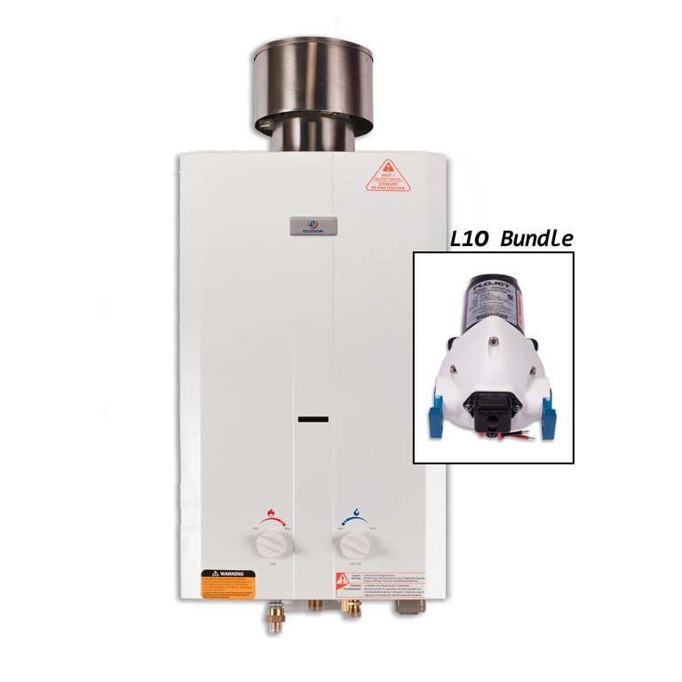 Eccotemp L10 Portable Outdoor Tankless Water Heater with Flojet Pump -  Walmart.com