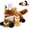 Fox-Multicolor, variant on Tezituor 6Pcs Dinosaur Stuffed Animal 18.5" Large Stegosaurus Plush Glow in The Dark with 3 Baby & 2 Eggs Plush Toys