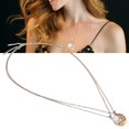 thumbnail image 4 of Collar Con Colgante LYUMO Aleación Premium Dorado y Plateado, 4 of 8