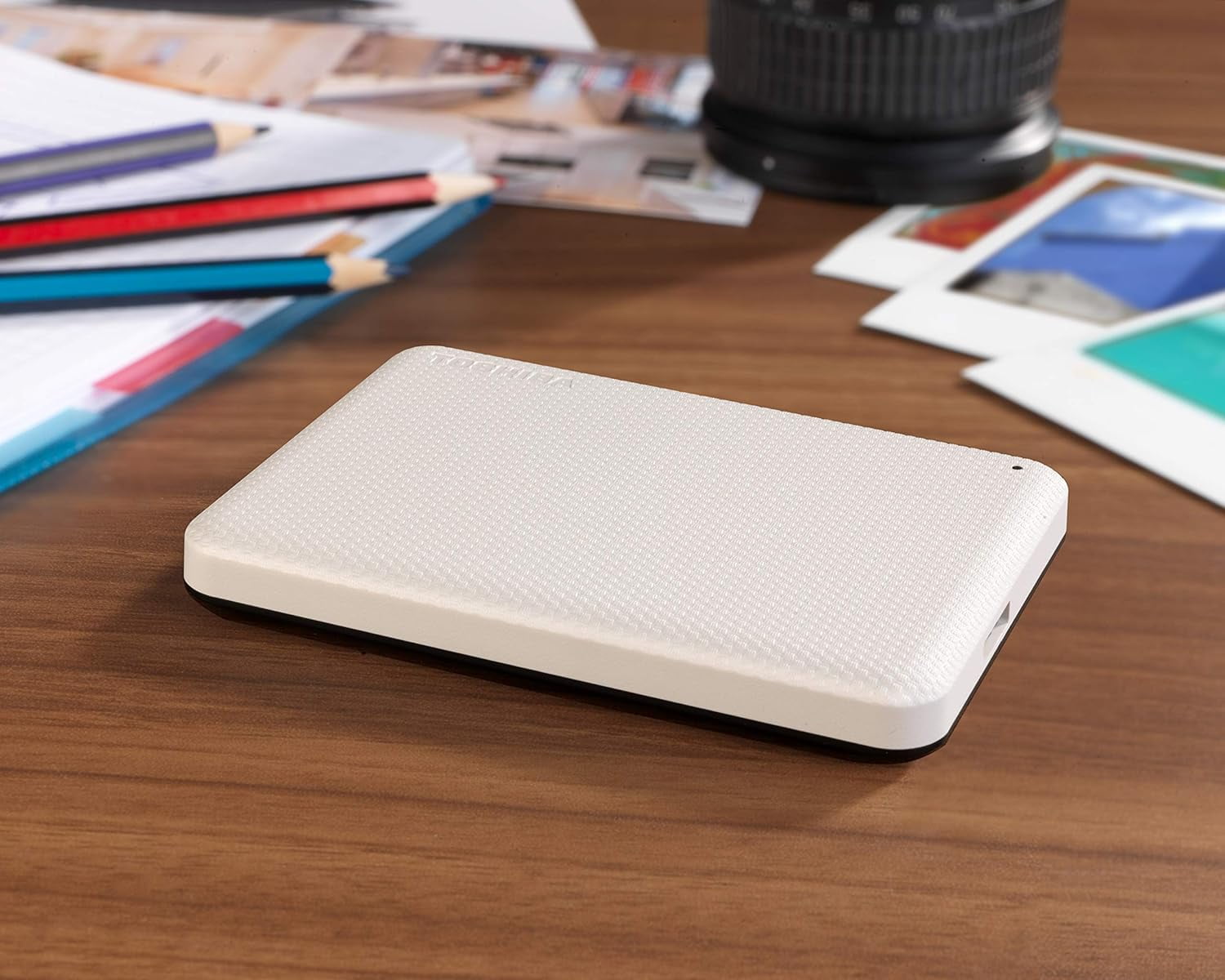 Canvio Advance Plus Portable External Hard Drive 2 TB - White