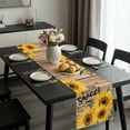 thumbnail image 2 of Sunflower Table Runner 72 Inches Long, Farmhouse Country Flowers Vintage Wood Grain Kitchen Coffee Dining Table Decoration for Home Party Birthday Wedding Home Decor 13x72 Inches, 2 of 8