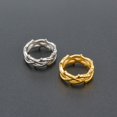 thumbnail image 4 of European And American Simple New Titanium Steel Fish Shaped Braided Ring, 4 of 6