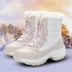 thumbnail image 3 of Botas De Nieve Botines impermeables Botines con cordones Felpa Botines cálidos Ligero Acogedor Antideslizante Sywqhk Para Estrenar, 3 of 6