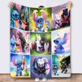 thumbnail image 1 of 3D Printing, Sewing Flannel Blanket, Cartoon Blanket, Super Soft Blanket, Suitable For Sofa, Living Room, 1 of 3