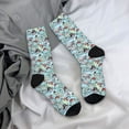 thumbnail image 5 of Cauagu pirate with funny animals Print Crew Socks for Women and Men,Adult Athletic Running Socks 1-Pair Sports Socks Work Gear Socks with Moisture Wicking, 5 of 6