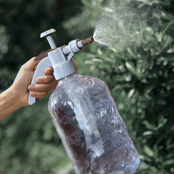 Botella rociadora para lavado de autos 2L | Pulverizador de bomba manual de alta presión | Plástico engrosado | Boquilla ajustable para espuma, niebla, chorro | Jardinería multiusos, limpieza