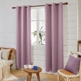 thumbnail image 3 of Deconovo Grommet Short Kitchen Curtains Room Darkening Thermal Insulated Curtains 38x45 inch, Lavender, Set of 2 Panels, 3 of 8
