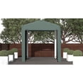thumbnail image 2 of Sheltertube Wind And Snow-Load Rated Garage, 14X18X16 Green, 2 of 12