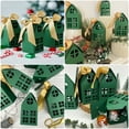thumbnail image 4 of allydrew Festive Christmas House Shaped Gift Boxes with Ribbons for Weddings, Housewarming, Cookies, Candies, Treats, Party Favors (Set of 10), Green, 4 of 6