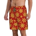 thumbnail image 2 of Balery Christmas With Gold Snowflakes Traje de Baño Estilo Hawaiano para Hombre, Shorts de Secado Rápido con Bolsillos-X-Large, 2 of 6