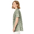 thumbnail image 3 of Woman Within Plus Size Pintucked Half-Button Tunic, 3 of 5