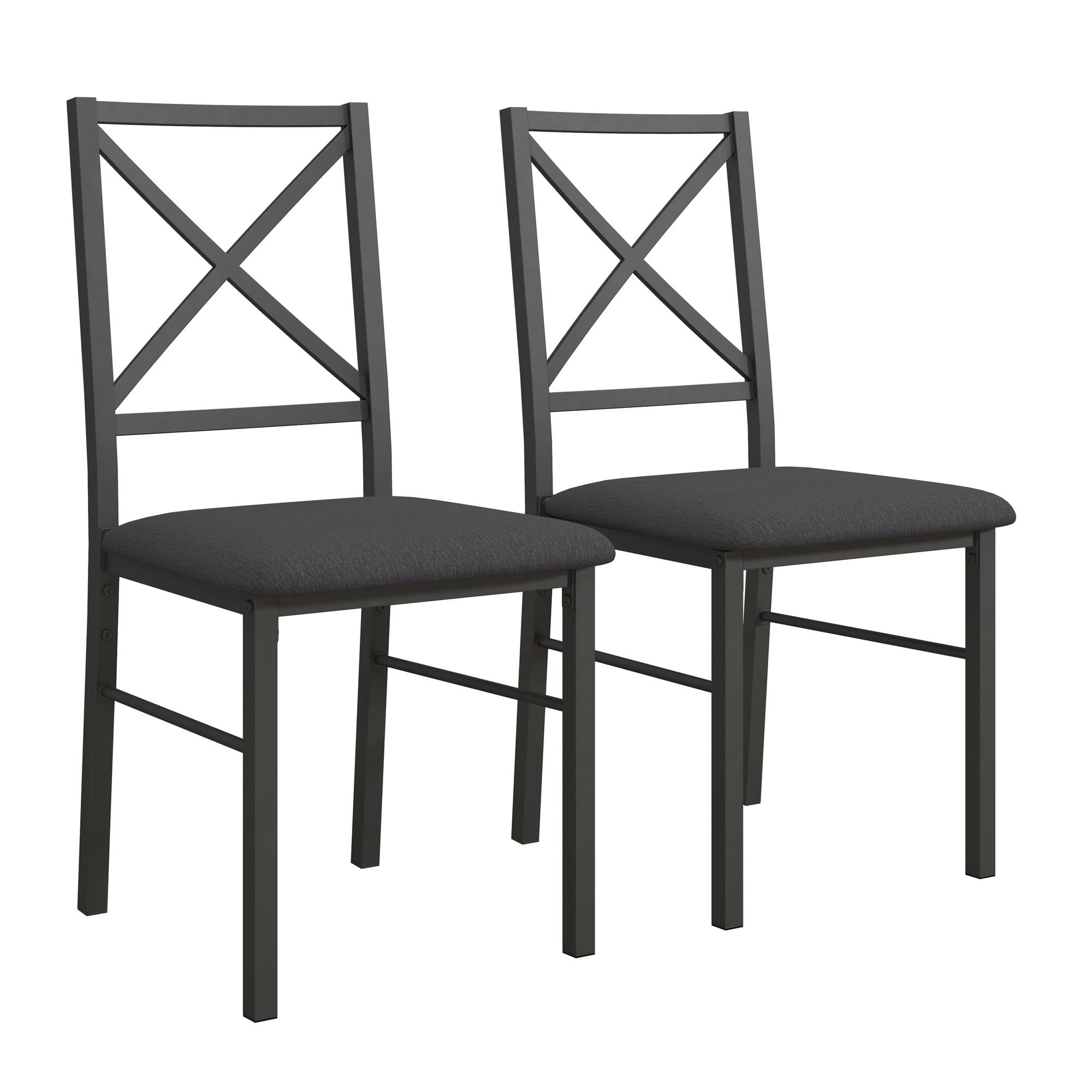 Mainstays 5-Piece Dining Table and Chair Set for 4, Black
