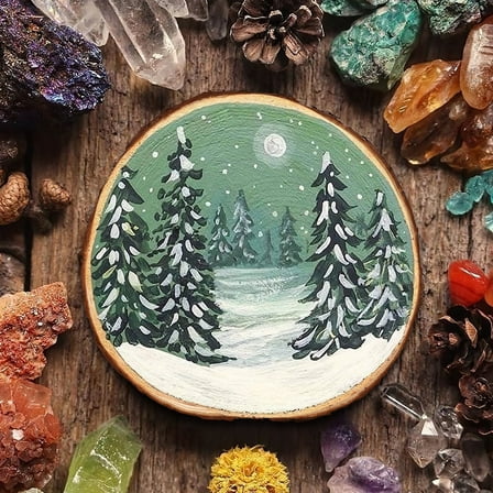 Uonlytech Wood Discs for Crafts, Rustic and Smooth, Ideal for Home Decor, 2Pcs