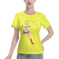 thumbnail image 1 of T-Shirt Basique à Manches Courtes pour Femmes Sailor Moon Lièvre Lunaire, 1 of 6