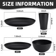 thumbnail image 2 of Juego de vajilla Gudvilla Wheat Straw Black 32 piezas para 8 personas, 2 of 7