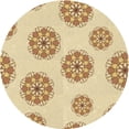 thumbnail image 1 of Ahgly Company Machine Washable Indoor Square Transitional Sun Yellow Area Rugs, 3' Square, 1 of 7