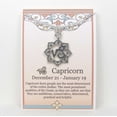 thumbnail image 2 of Capricorn the Goat Zodiac Sign Necklace Pewter - Gift Packaged on story card with personality traits - Made in USA (18" chain length), 2 of 5