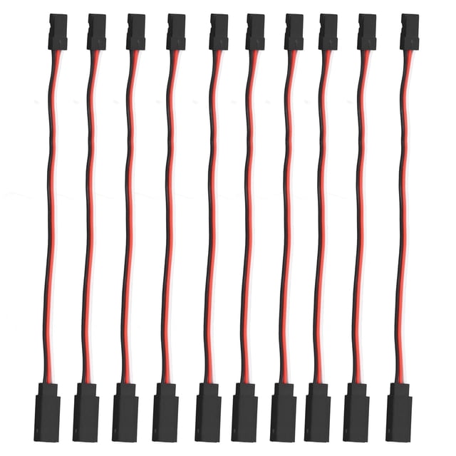 Cable de extensión servo, 10PCS Modelo servo de 3 pines Cable servo para automóvil Cable de extensión con núcleo de latón Meticulosamente diseñado