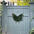 thumbnail image 2 of LSLJS Creative Christmas Garland for Front Door, 11.8 inch Green Rooster-Shape Pine Garland, Artificial Leaf Chicken Wreath Hanging Ornaments Christmas Decorations for Wall Door Party, 2 of 4