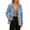 Light Blue, variant on Tqcoqu Women's Faux Suede Notched Lapel Blazer,Three Button Long Sleeve Casual Work Suit Jacket with Pocket,2026 Fall Winter Trendy Clothes,Black Women's S-XXXL