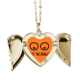 thumbnail image 1 of Sólo naranjas gracioso dibujo naranja Collar colgante en forma de melocotón con alas Unbranded M, 1 of 3