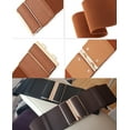 thumbnail image 3 of Beltox Fine Women 3" Wide Khaki Belt Elastic Stretch for Female, 3 of 8