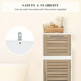 thumbnail image 5 of Evideco Stockholm Storage Cabinet with Vented Door and Drawer, White and Oak Finish, 5 of 9