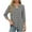 Gray, variant on Posijego 3/4 Sleeve Tops for Women Business Casual V Neck Blouse Summer Loose Tunic Shirts for Women