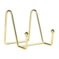 thumbnail image 2 of Multifunctional Art Display Shelf Decorative Plate Bracket Metal Gold Square Wire Stand For Bedroom Study Room, 2 of 8