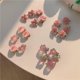 thumbnail image 4 of 10 pinzas para el pelo SSuperp con forma de fruta estilo 1, horquillas pico de pato, lazos rosas, 4 of 5
