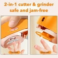 thumbnail image 4 of Aorsher Upgraded 3 in 1 Electric Nail Clippers with LED Light, Automatic Nail Trimmer for Seniors, USB Rechargeable Polishing Clipper for Limited Mobility People, Black, 4 of 15