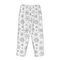 thumbnail image 5 of Daiia Snowflake Minimalist Women's Sleep Pant with Pockets and Drawstring,Pajama Pants-XX-Large, 5 of 9