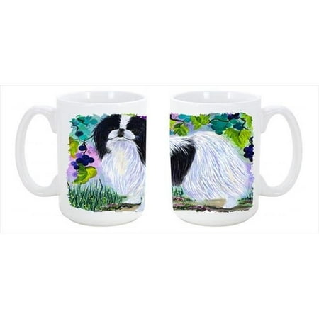 

Japanese Chin Dishwasher Safe Microwavable Ceramic Coffee Mug 15 oz.