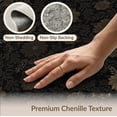 thumbnail image 5 of ODIKA 6'x9' Black And Brown Boho Academia Vintage Washable Area Rug Distressed Bloom Spread Rustic Frame Earthy Antique for Queen Size Bedroom, Under Bed, Master Suite, Easy Care, Non-Shedding, 5 of 6