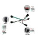 thumbnail image 2 of Conjunto de Luces Delanteras y Traseras de Bicicleta EléCtrica Entrada 36V 48V 52V 60V con Interruptor de de Bocina de Luz DK336 Luz de Bicicleta EléCtrica, 2 of 8