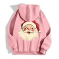 thumbnail image 5 of Ladies' Christmas Printed Zipper Long Sleeved Pocket Drawstring Casual Hooded Sweatshirt, 5 of 8