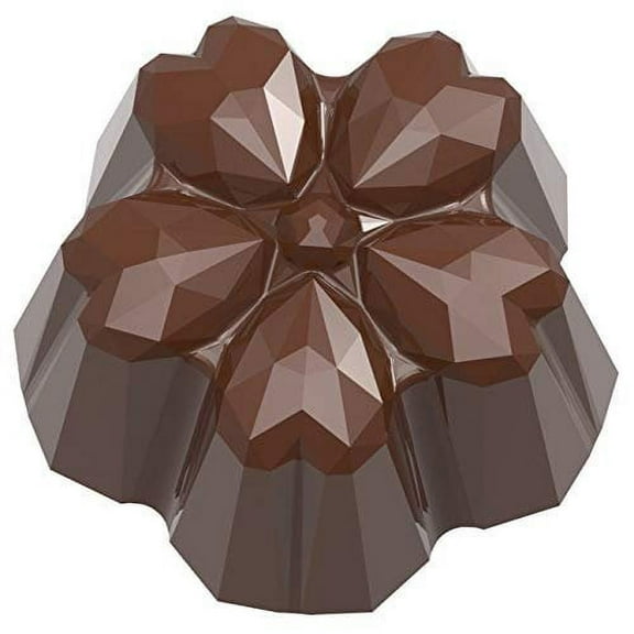 Chocolate World Sakura Origami Polycarbonate Chocolate Mold with 21 Cavities, Each 31x30 x 15mm High